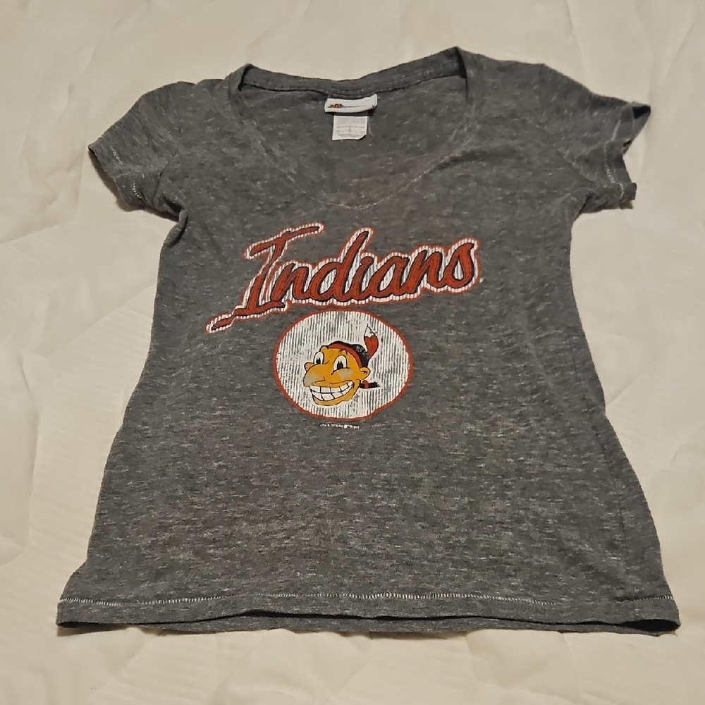 Kids Gray 'Indians' Graphic Tee